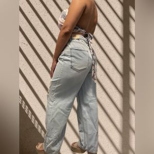 90s fit ripped MADDEN NYC Blue Light-wash Jeans